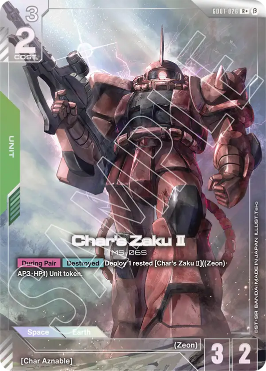 Char's Zaku Ⅱ (GD01 026) - Alt Art A2