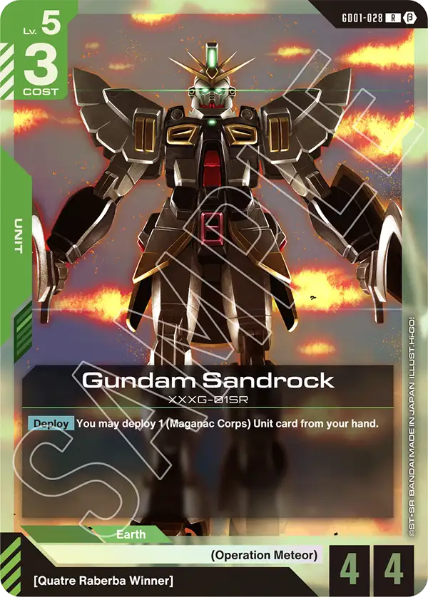 Gundam Sandrock (GD01 028) - Alt Art A1