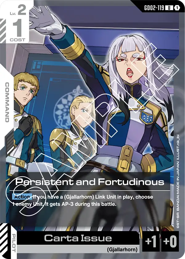 Persistent and Fortudinous (GD02 119)