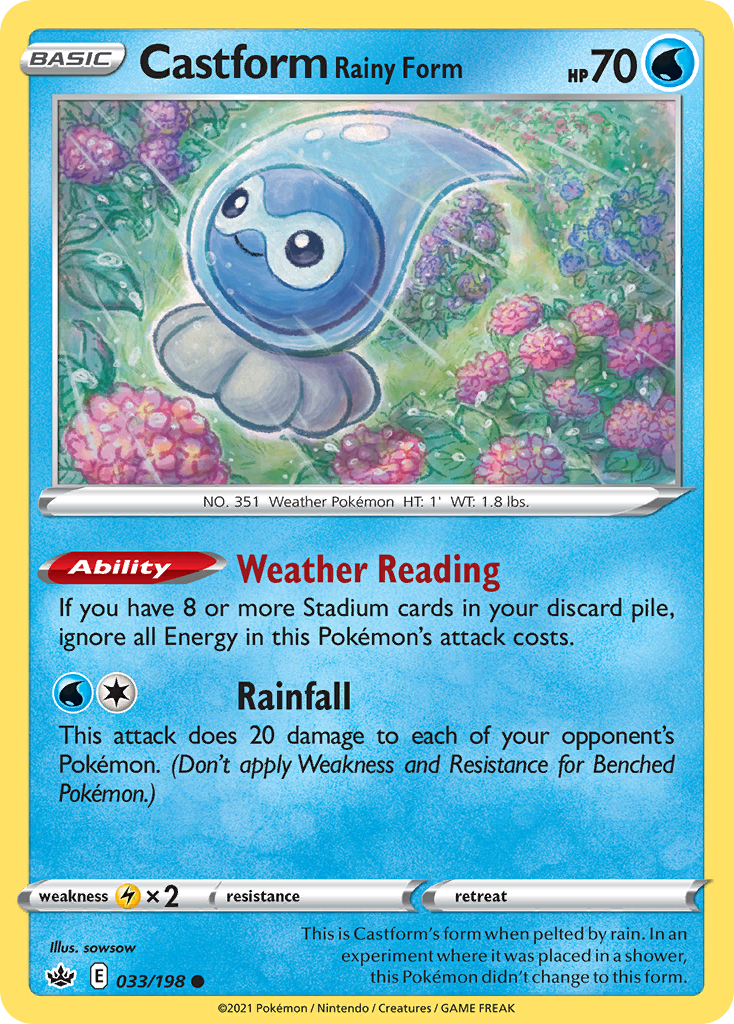 Castform Rainy Form [Chilling Reign-33]