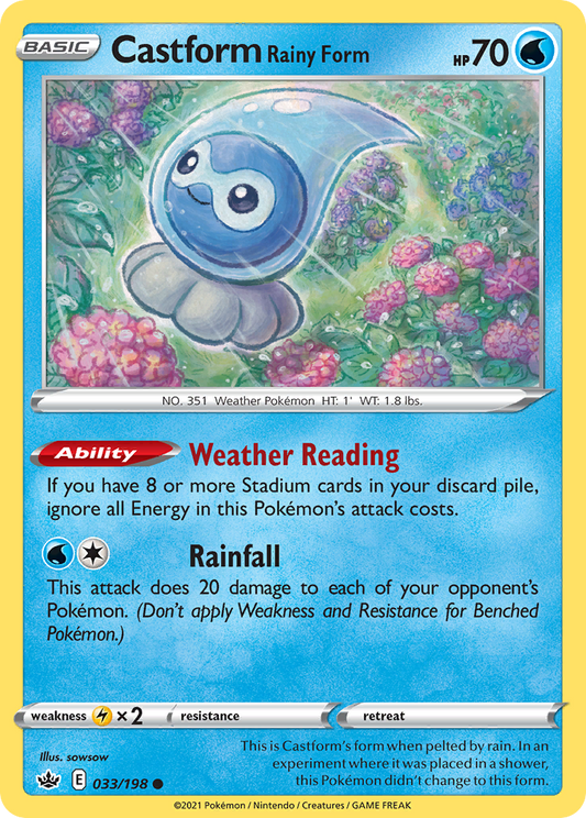 Castform Rainy Form [Chilling Reign-33]