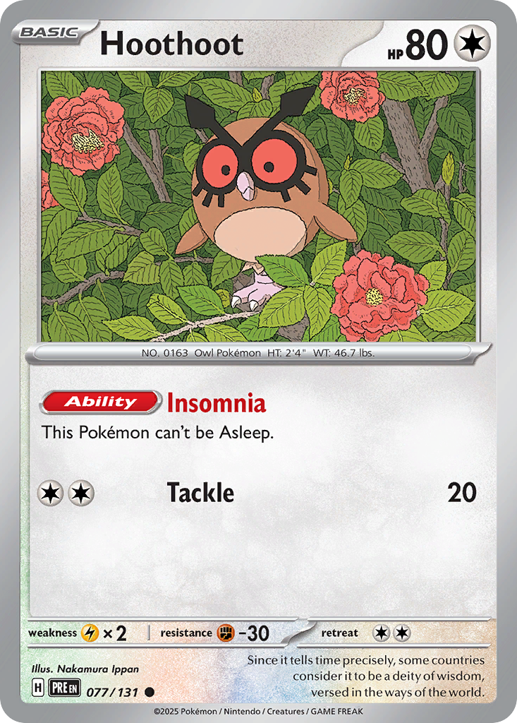 Hoothoot [Prismatic Evolutions-77]