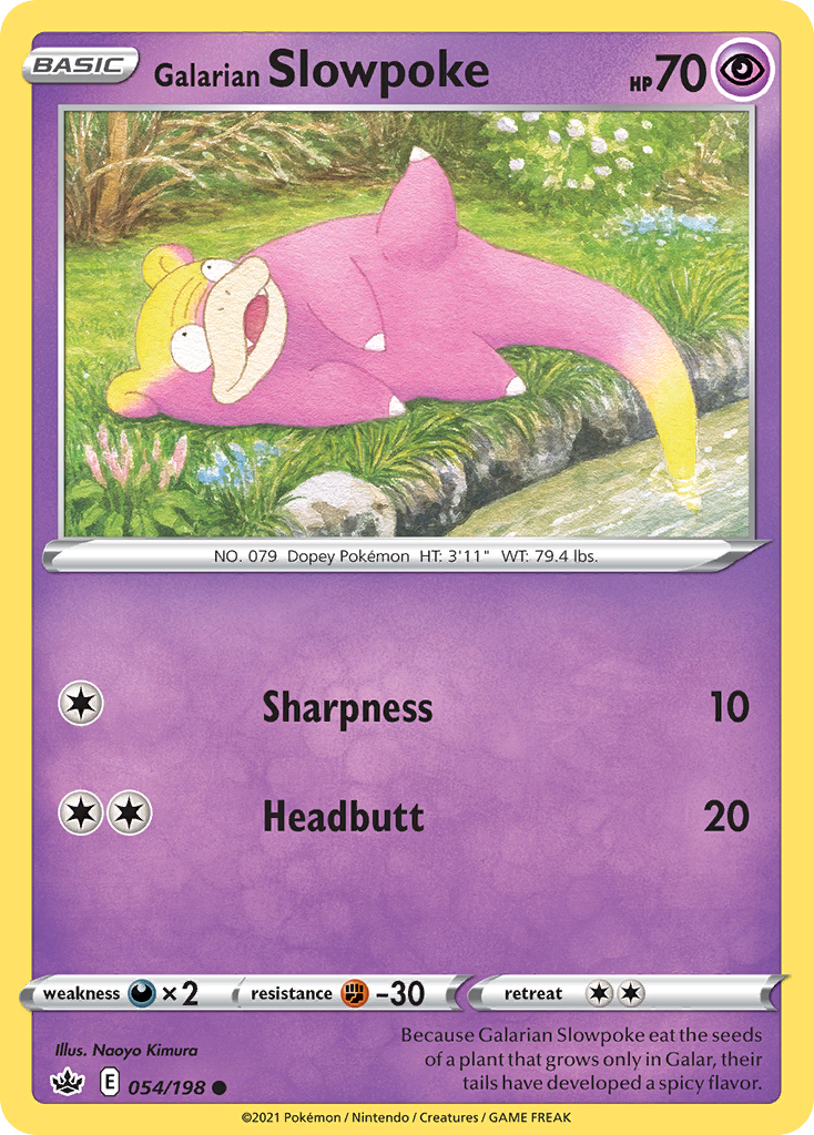 Galarian Slowpoke [Chilling Reign-54]