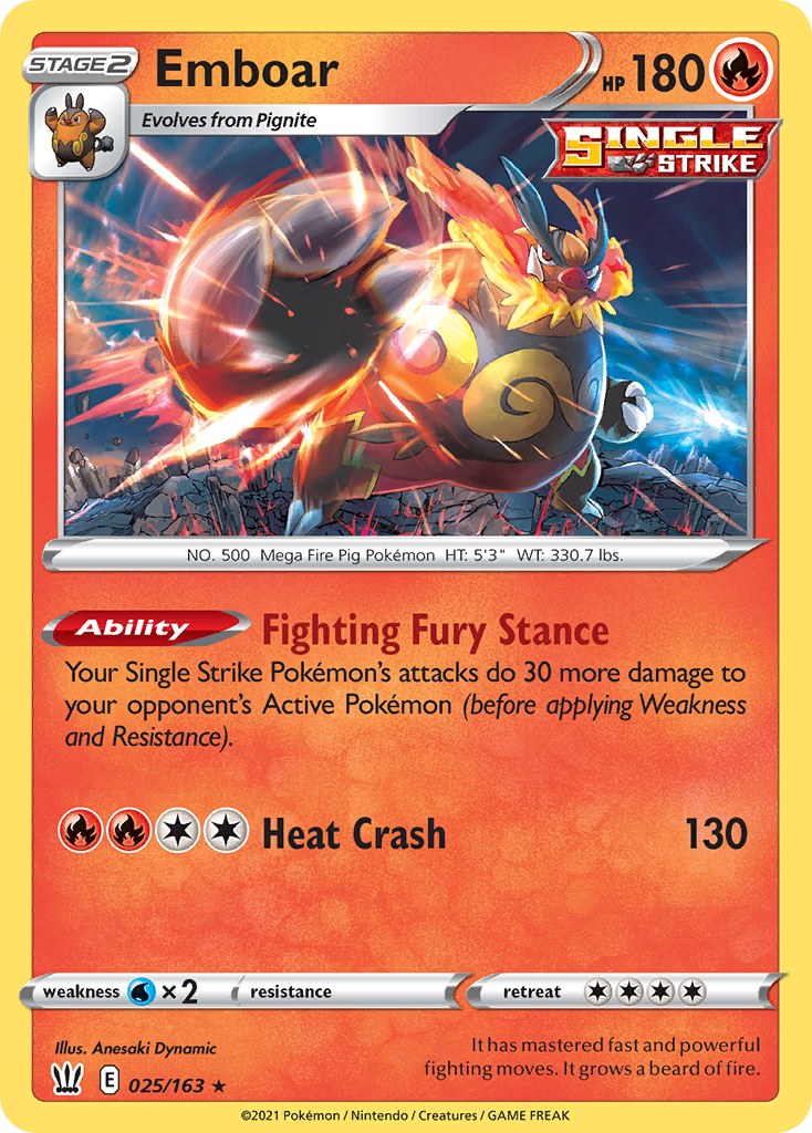 Emboar [Battle Styles-25]
