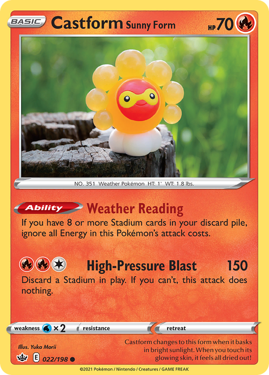 Castform Sunny Form [Chilling Reign-22]
