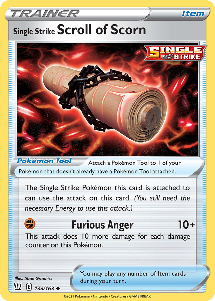 Single Strike Scroll of Scorn [Battle Styles-133]